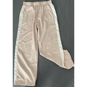 Aeropostale Parachute Sport Pants Women Size Large Pink Woven Windbreaker NWT!